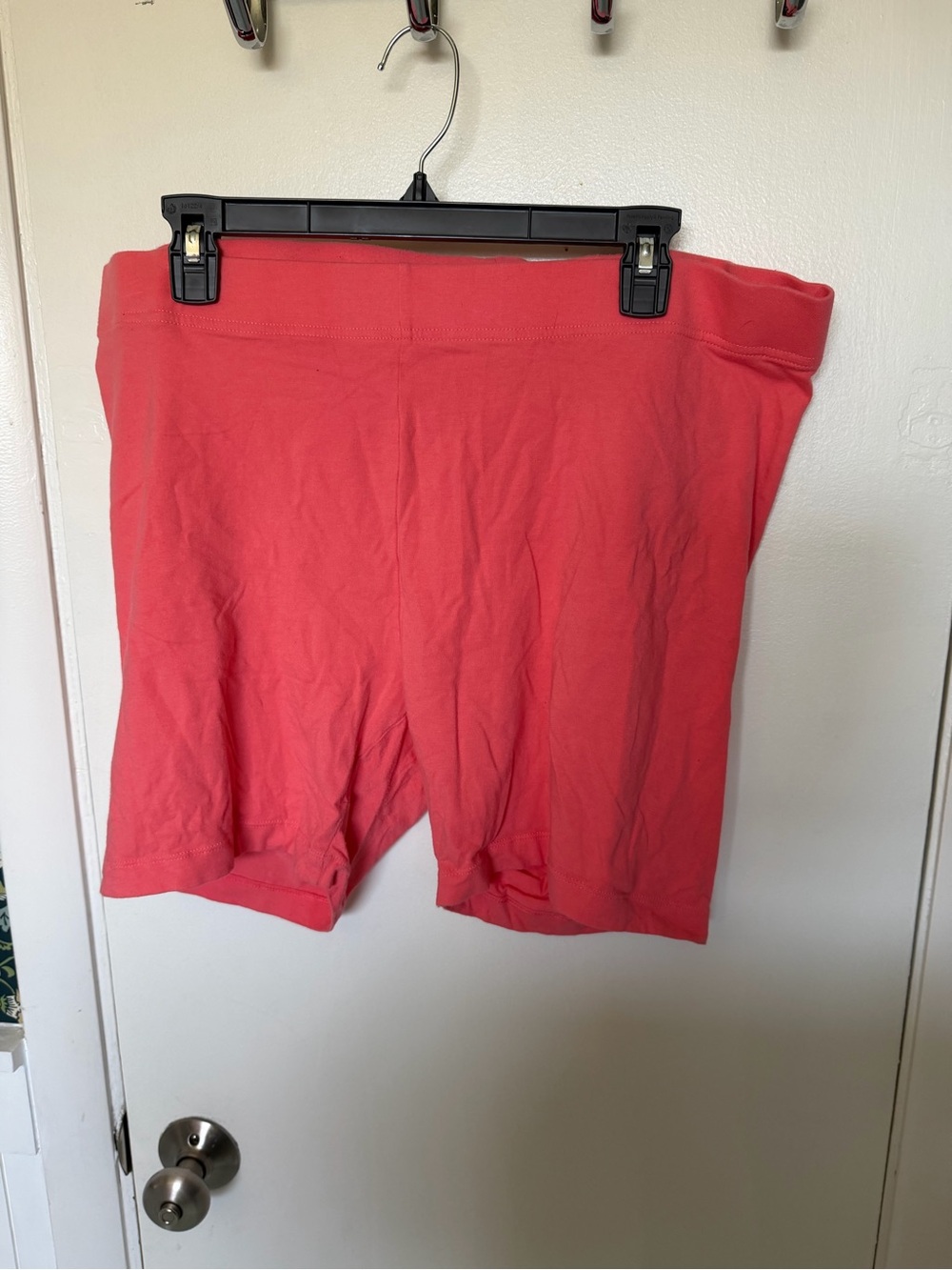 Old Navy Cotton Biker Shorts Athletic Shorts Coral 2X